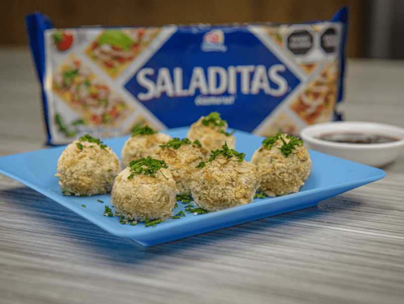 Saladitas® bolitas de jamón y queso 